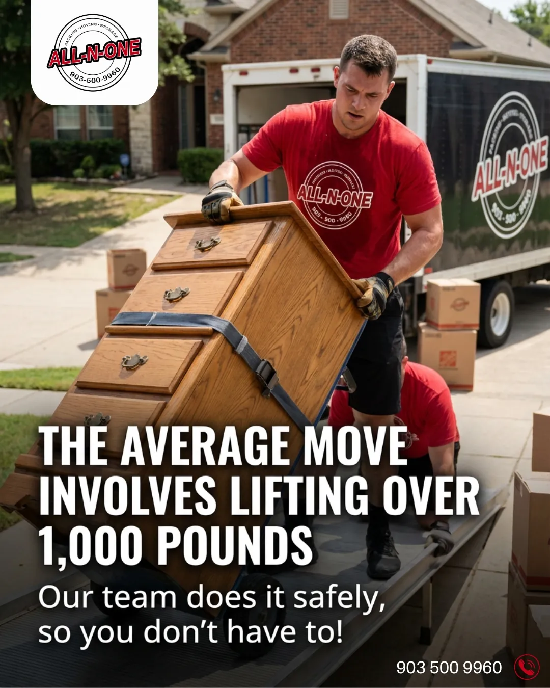 All-N-One Moving social post 5 — Longview, TX movers