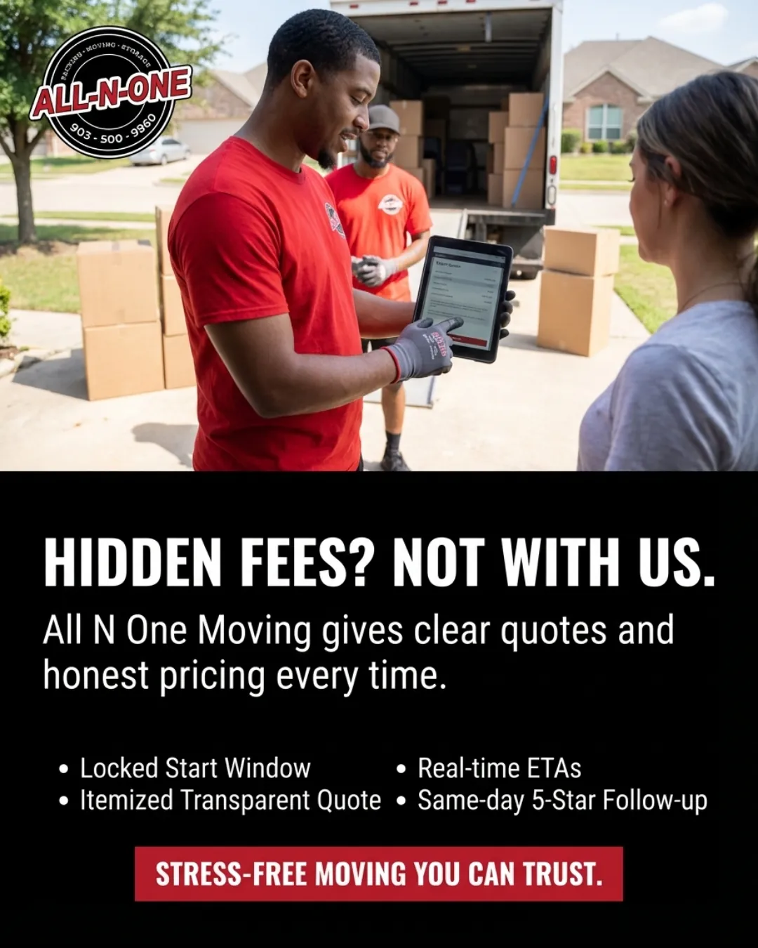 All-N-One Moving social post 9 — Longview, TX movers