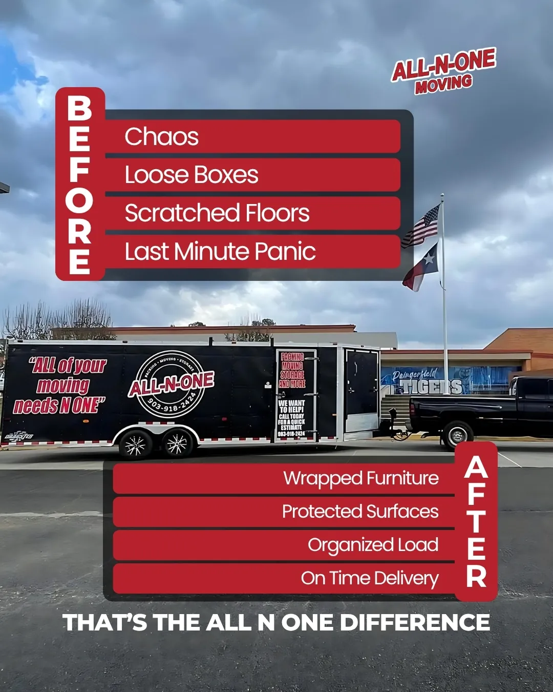 All-N-One Moving social post 11 — Longview, TX movers